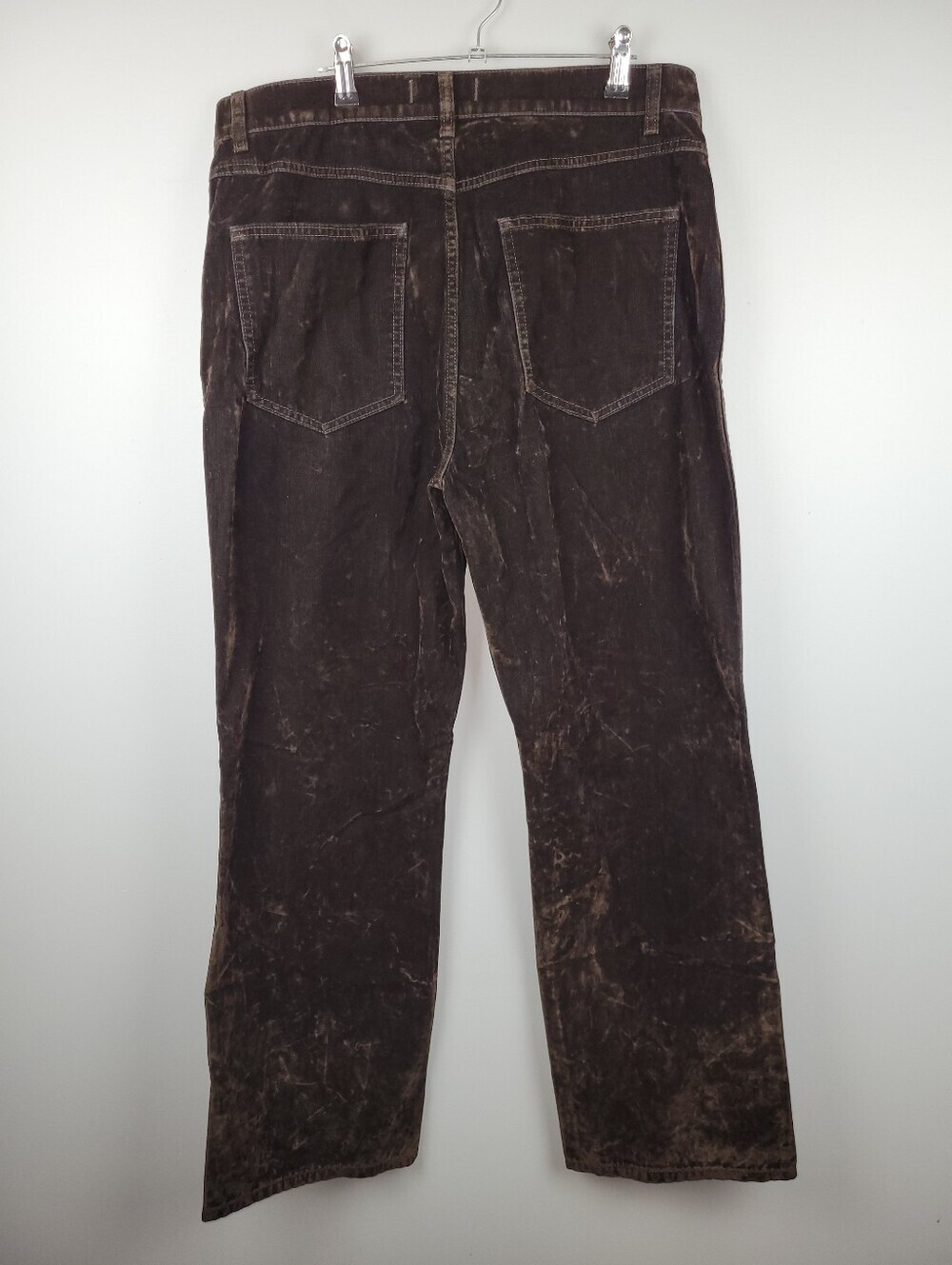 NWT Madewell Size 31 Brown Velvet Cleo Straight-Leg Jeans - Picture 6 of 8